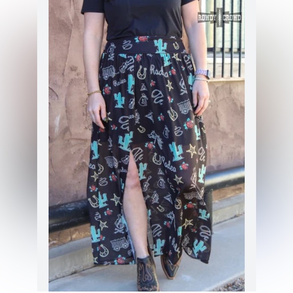 Rowdy Crowd Dresses & Skirts - Rowdy Crowd Western Skirt